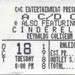 AC/DC, Reynolds Coliseum, NC State Campus, Oct 18, 1988