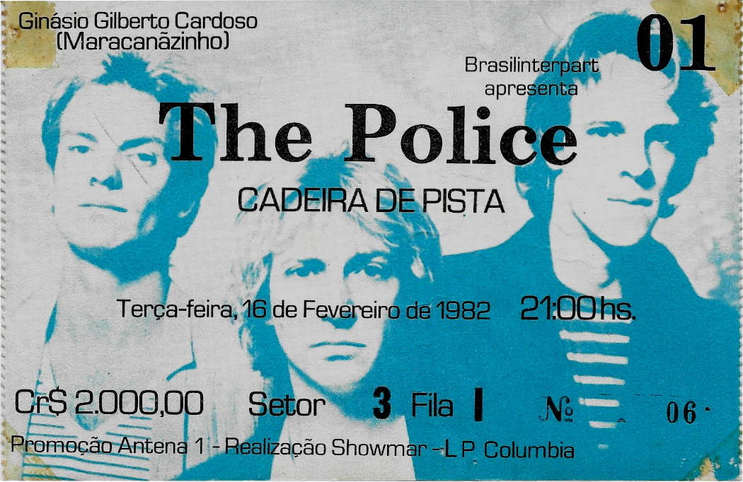 The Police | Rio de Janeiro, Brasil | 16-feb-82